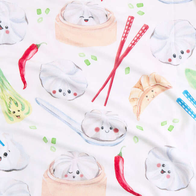 Dumplings Classic Pajama Set Beige - Pajamas - 5