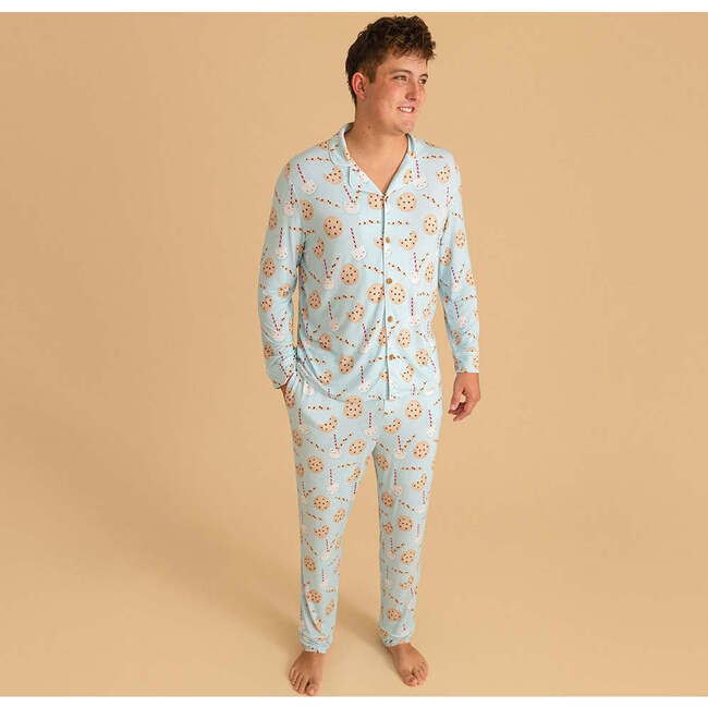 Chocolate Chip Cookies Men's Luxe Pajama Pant Set Blue