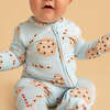 Chocolate Chip Cookies Convertible One Piece Blue - Rompers - 2 - thumbnail