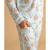 Chocolate Chip Cookies Women's Luxe Pajama Pant Set Blue - Pajamas - 3