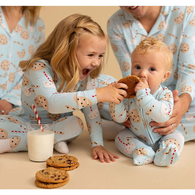 Chocolate Chip Cookies Convertible One Piece Blue - Rompers - 3