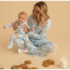 Chocolate Chip Cookies Women's Luxe Pajama Pant Set Blue - Pajamas - 4