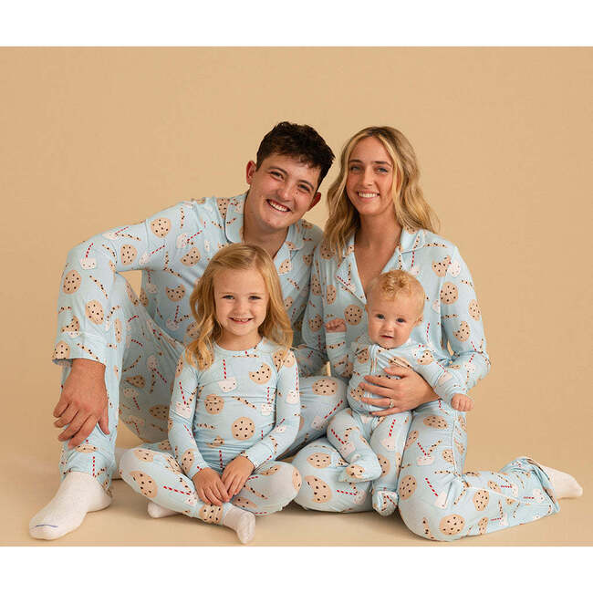 Chocolate Chip Cookies Women's Luxe Pajama Pant Set Blue - Pajamas - 5