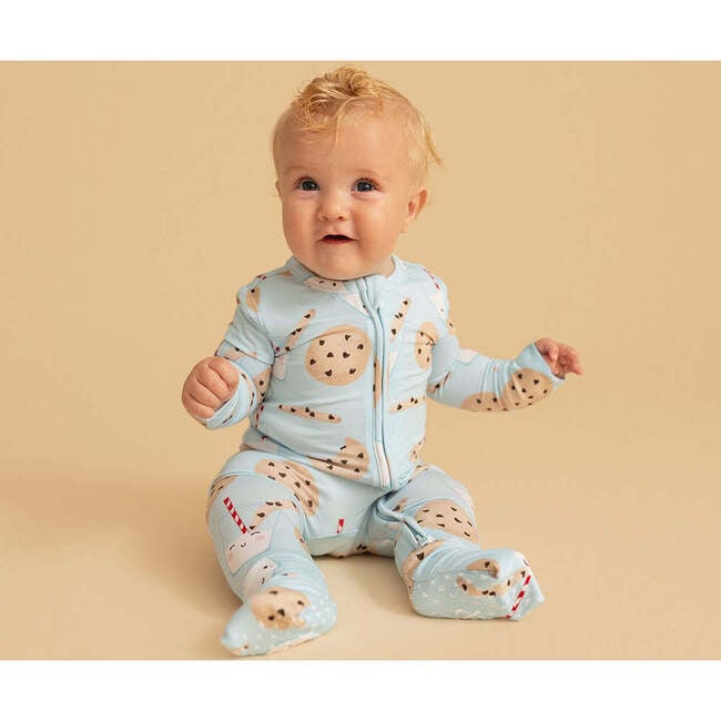 Chocolate Chip Cookies Convertible One Piece Blue - Rompers - 5