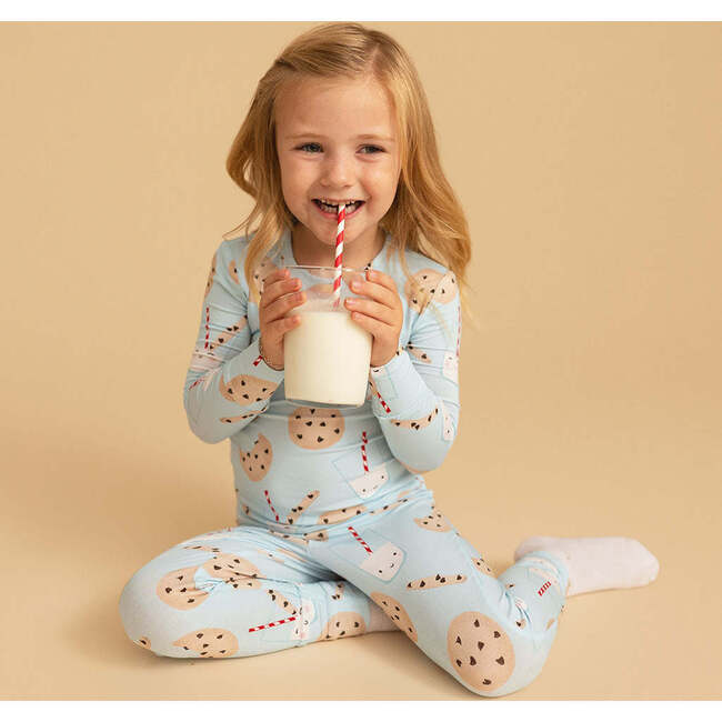 Chocolate Chip Cookies Classic Pajama Set Blue - Pajamas - 5