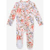 Aviva Footie Ruffled Zippered One Piece Blue - Footie Pajamas - 1 - thumbnail