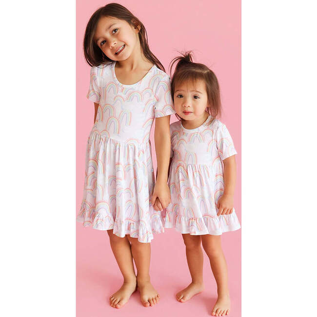 April Ruffled Twirl Dress Pink - Dresses - 3