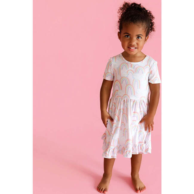 April Ruffled Twirl Dress Pink - Dresses - 4