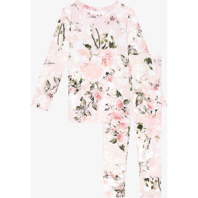 Big Kids Classic Pajama Set, Vintage Pink Rose