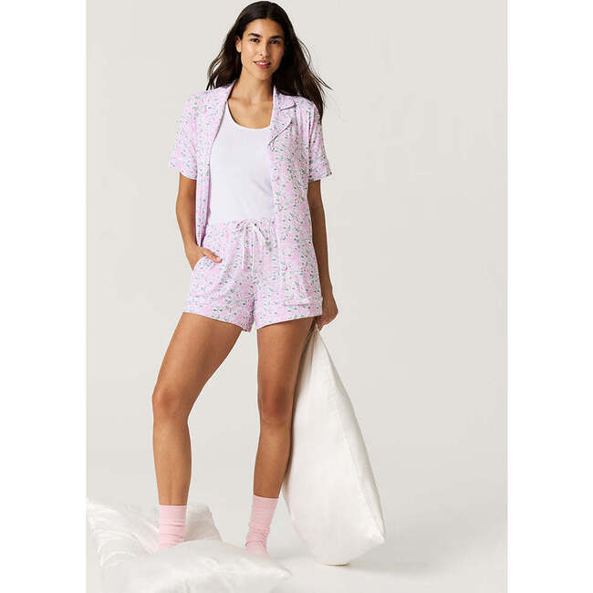 Annabeth Women's Luxe Pajama Short Set Pink - Pajamas - 4