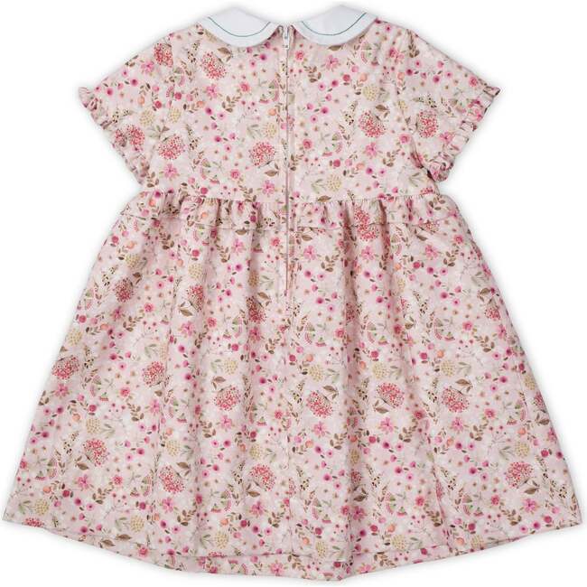 Floral Dress With Embroidered Collar - Dresses - 3