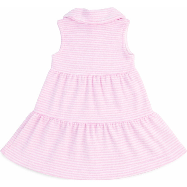 Stripe Terry Dress W/Flowers - Dresses - 3