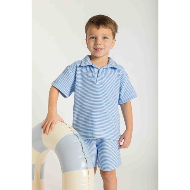 Stripe Terry Polo