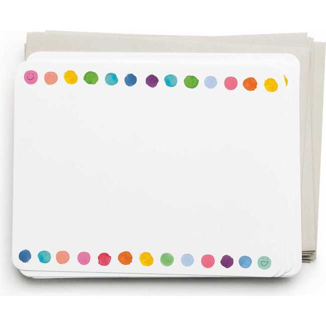 Happy Dots Flat Note Set