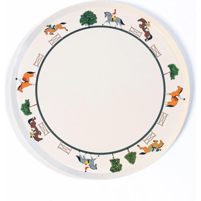 Horse Party Dinner Plates - Equestrian Collection (x 12)