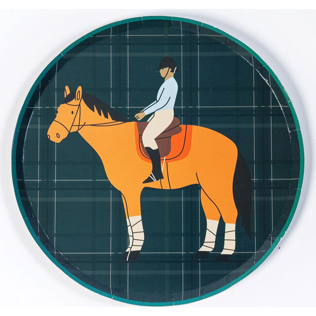 Horse Party Dessert Plates - Equestrian Collection (x12)