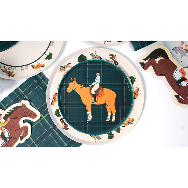 Horse Party Dessert Plates - Equestrian Collection (x12)