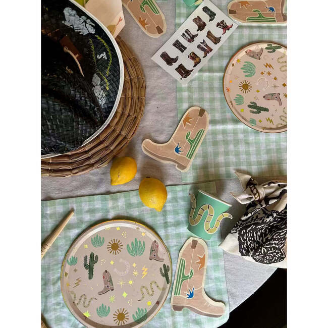 Western Cowboy Boot Temporary Tattoos - 10 Pack