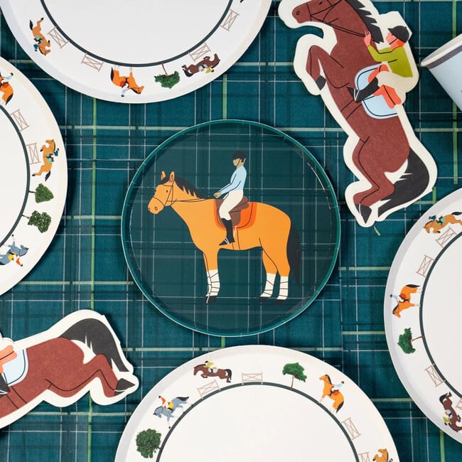 Horse Party Dinner Plates - Equestrian Collection (x 12) - Tableware - 3