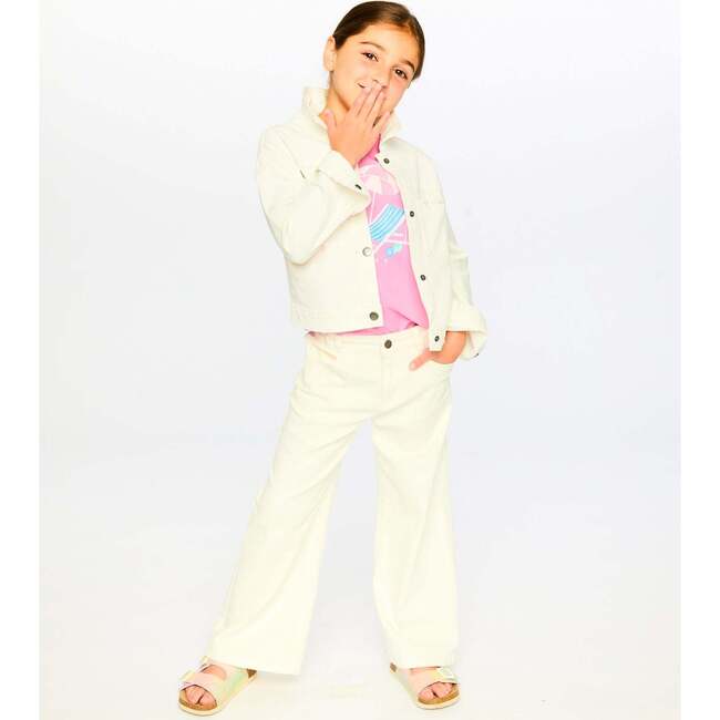 Wide Leg Jeans, White