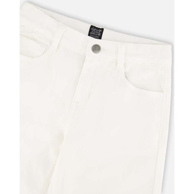 Wide Leg Jeans, White - Pants - 4