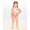 Two-Piece Swimsuit, Blue Flamingo Print - Two Pieces - 4