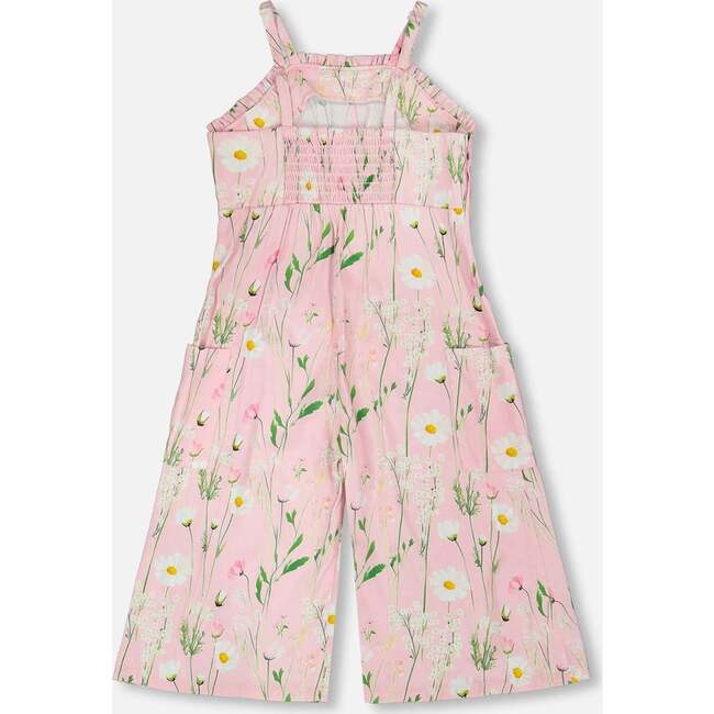 Viscose Jumpsuit, Pink Printed Flowers - Jumpsuits - 4