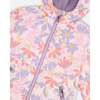 Two-Piece Mid-Season Outerwear Set, Pink Flower Print - Raincoats - 6