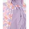 Two-Piece Mid-Season Outerwear Set, Pink Flower Print - Raincoats - 8