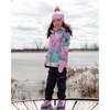 Two-Piece Mid-Season Outerwear Set, Multicolored Printed Smileys - Raincoats - 3