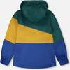 Two-Piece Mid-Season Outerwear Set, Green, Yellow And Blue - Raincoats - 3 - thumbnail