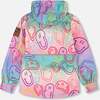 Two-Piece Mid-Season Outerwear Set, Multicolored Printed Smileys - Raincoats - 4