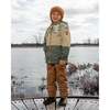 Two-Piece Mid-Season Outerwear Set, Green Camouflage Print - Raincoats - 2