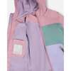 Two-Piece Mid-Season Outerwear Set, Mauve Colorblock - Raincoats - 7