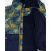 Two-Piece Mid-Season Outerwear Set, Green Dinosaur Print - Raincoats - 8