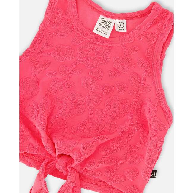 Terry Tank Top With Shorts Set, Pink - Mixed Apparel Set - 6