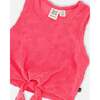 Terry Tank Top With Shorts Set, Pink - Mixed Apparel Set - 6