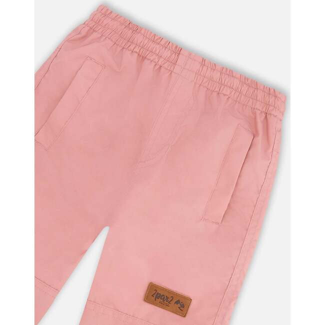 Two-Piece Mid-Season Outerwear Set, Blue Mini Flower Print - Raincoats - 7