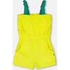 Terry Cloth Sleeveless Jumpsuit, Yellow - Rompers - 1 - thumbnail