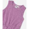Terry Cloth Beach Dress, Lilac - Cover-Ups - 4 - thumbnail