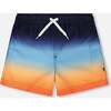Swim Trunks, Blue And Orange Gradient - Swim Trunks - 1 - thumbnail