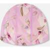 Swim Cap, Purple Floral Print - Swim Caps - 2 - thumbnail