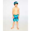 Swim Trunks, Blue Waves Print - Swim Trunks - 3 - thumbnail