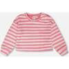 Striped Sweater, Pink & White Stripes - Sweaters - 1 - thumbnail