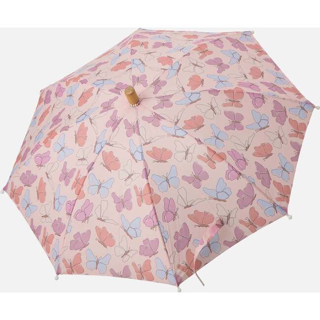 Umbrella, Pink Butterfly Print