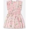 Viscose Dress, Pink Printed Flowers - Dresses - 5