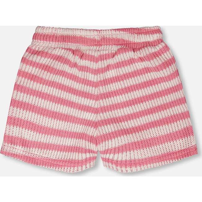 Striped Shorts, Pink & White Stripes - Shorts - 3