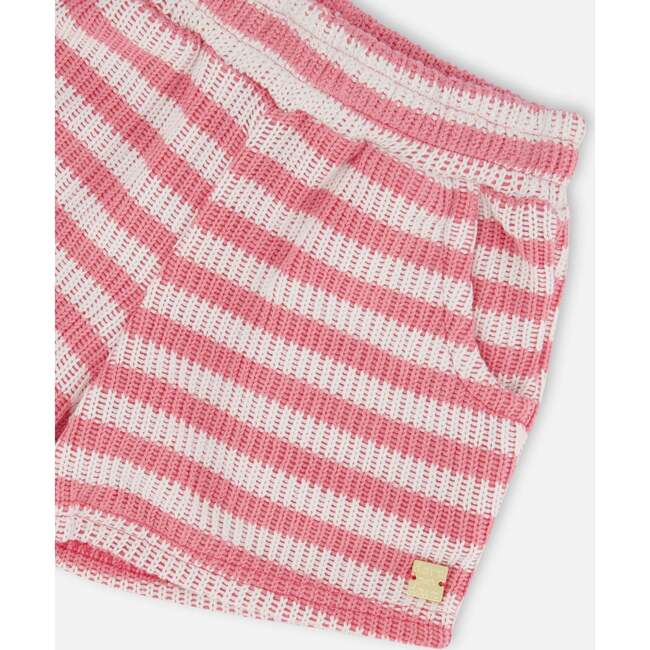 Striped Shorts, Pink & White Stripes - Shorts - 4