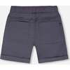 Stretch Twill Shorts, Grey - Shorts - 3 - thumbnail