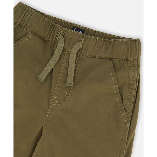 Stretch Twill Carpenter Pants, Dark Khaki Green - Pants - 4